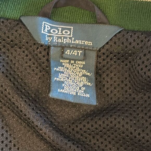 POLO Ralph Lauren Boys Navy Blue Lightweight Logo Zip-up Jacket - Size 4/4T - Picture 5 of 7